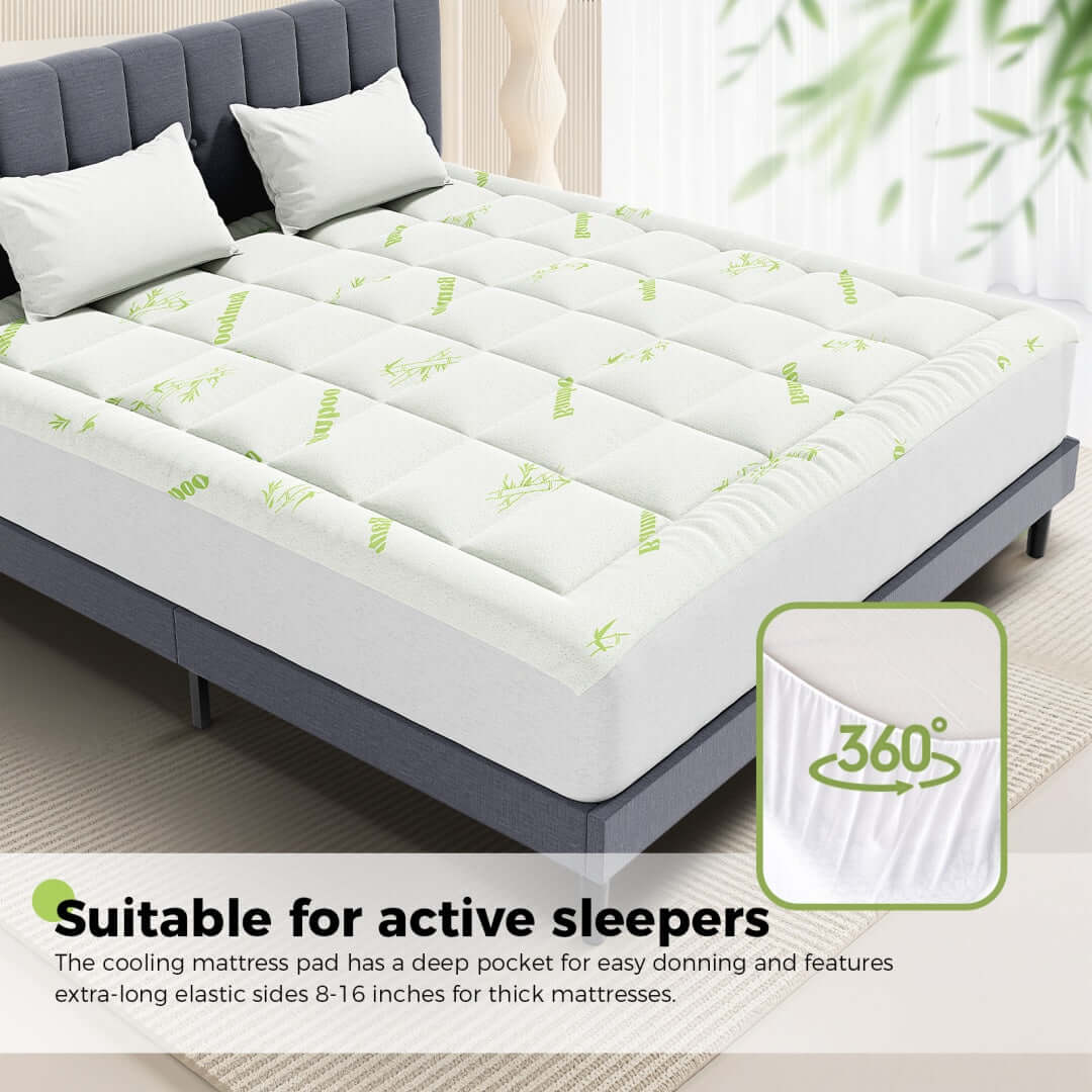 Bamboo mattress protector machine washable care instructions