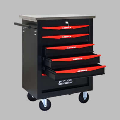 Smart Rolling Tool Cart with Drawers