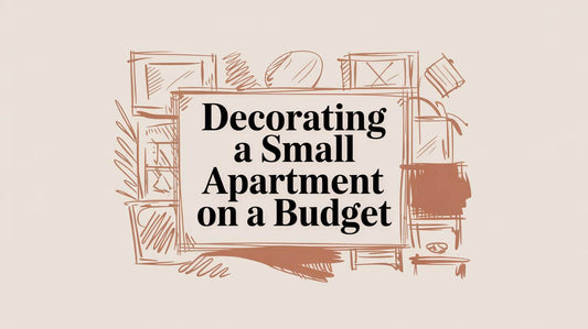 Decorating a Small Apartment on a Budget - illustration of cost-effective interior design ideas for compact living spaces.