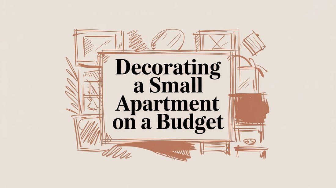 Decorating a Small Apartment on a Budget - illustration of cost-effective interior design ideas for compact living spaces.