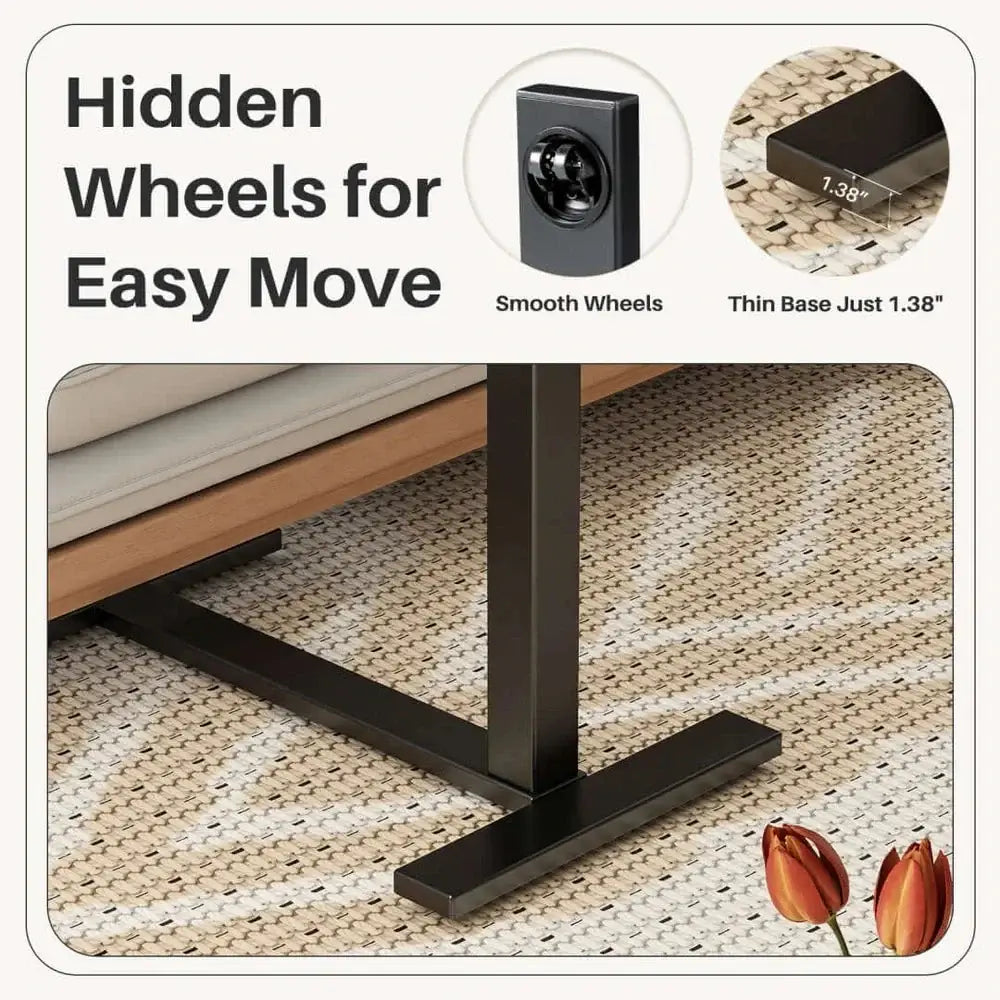 adjustable rolling laptop desk — assembly detail