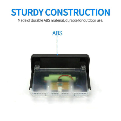 solar deck light with durable ABS construction for outdoor use