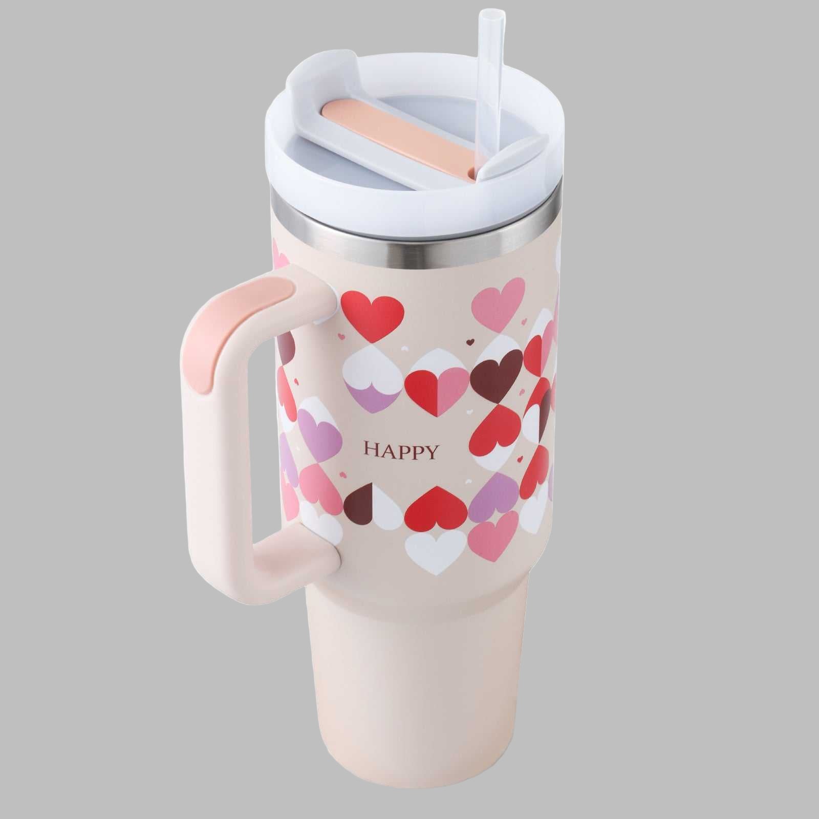 40 oz insulated modern tumbler 40 oz with handle and straw 