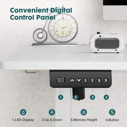 Convenient Digital Control Panel for Ergonomic Height Adjustable Table with LED display, up/down buttons, and memory height settings.