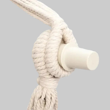 Hanging Rope Chair - lifestyle shot in home setting