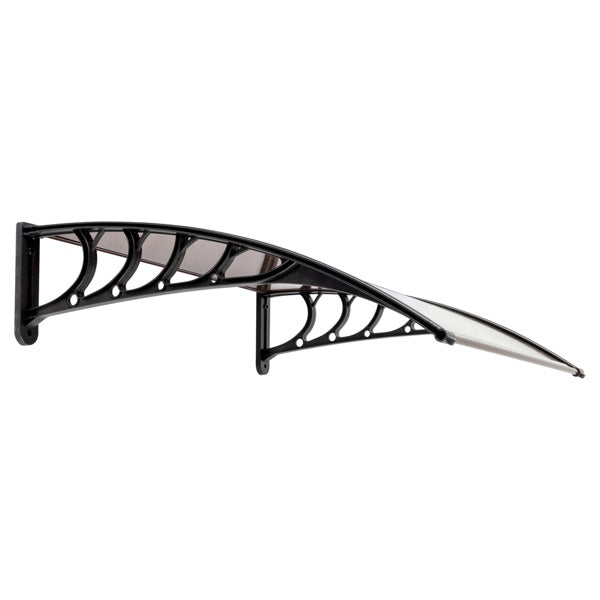 Door Window Rain Cover Eaves Canopy dimensions diagram, 100 x 96 x 25cm