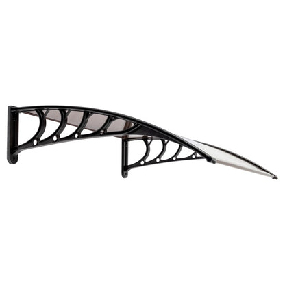 Door Window Rain Cover Eaves Canopy dimensions diagram, 100 x 96 x 25cm