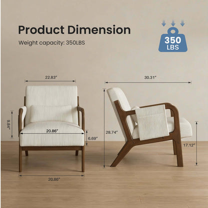 accent armchair blue variant with leather upholstery and wood frame