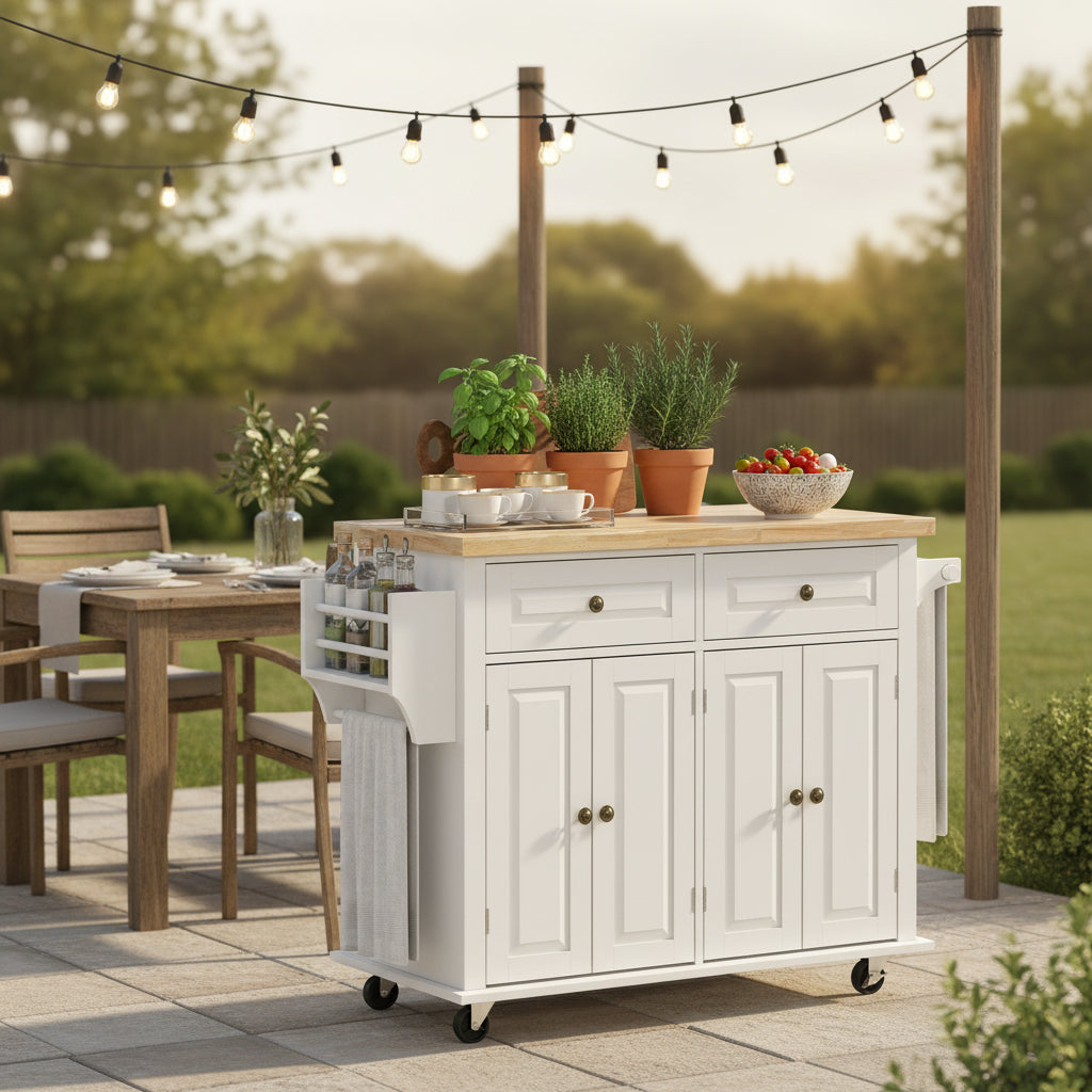 kitchen island cart dimensions and assembly diagram