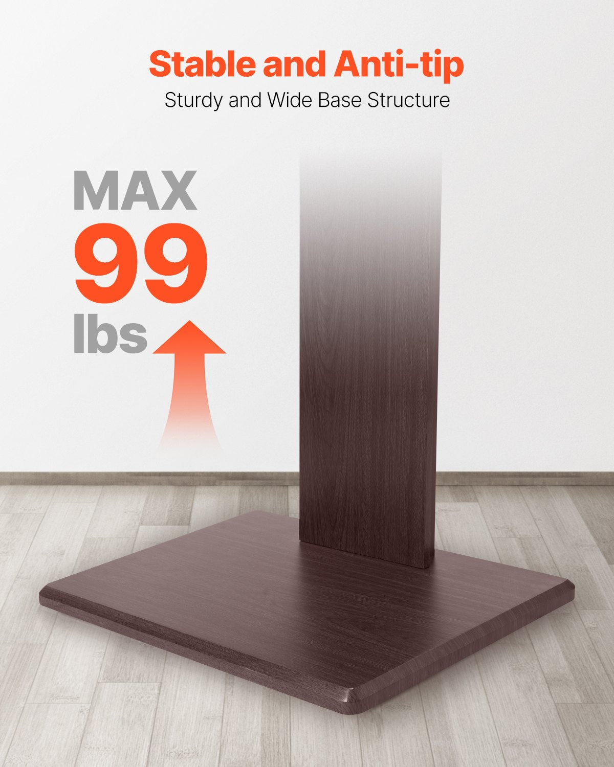 Tabletop TV stand swivel rotation angle demonstration