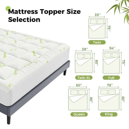 Bamboo mattress protector 360 degree elastic edge close-up