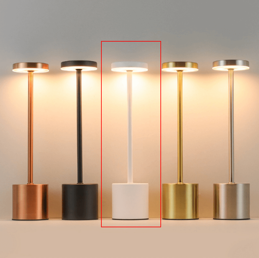 TouchGlow LED lamps with touch sensor design in various colors for modern home decor.