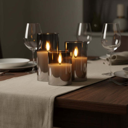 flameless LED candles ambient lighting home decor