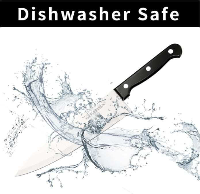 Ultimate German Steel Knife Set chef knife splashing water dishwasher safe
