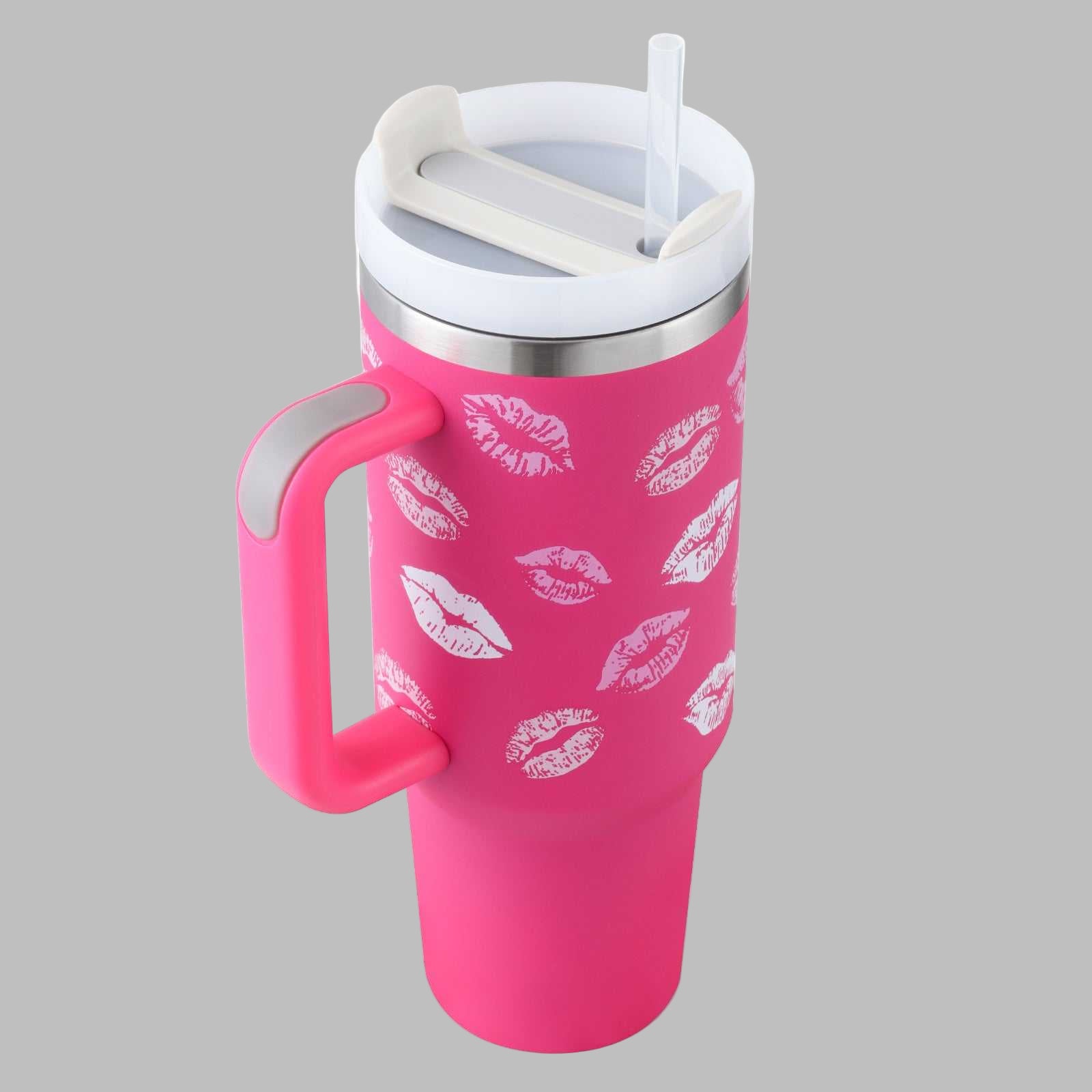 40 oz insulated modern tumbler 40 oz with handle and straw 