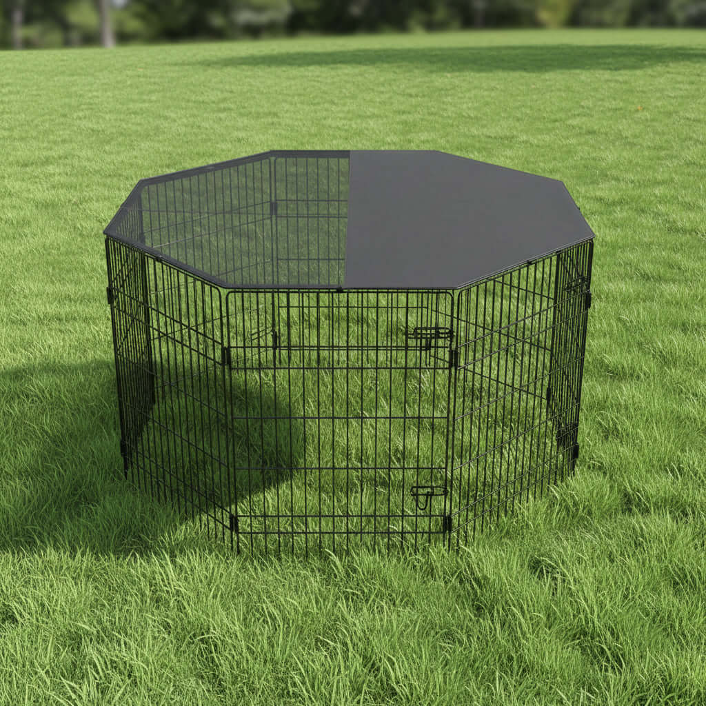 dog playpen 8 panel indoor puppy training zone living room