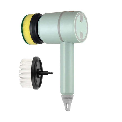 Magic Clean Electric Scrubber with interchangeable brush heads for versatile cleaning