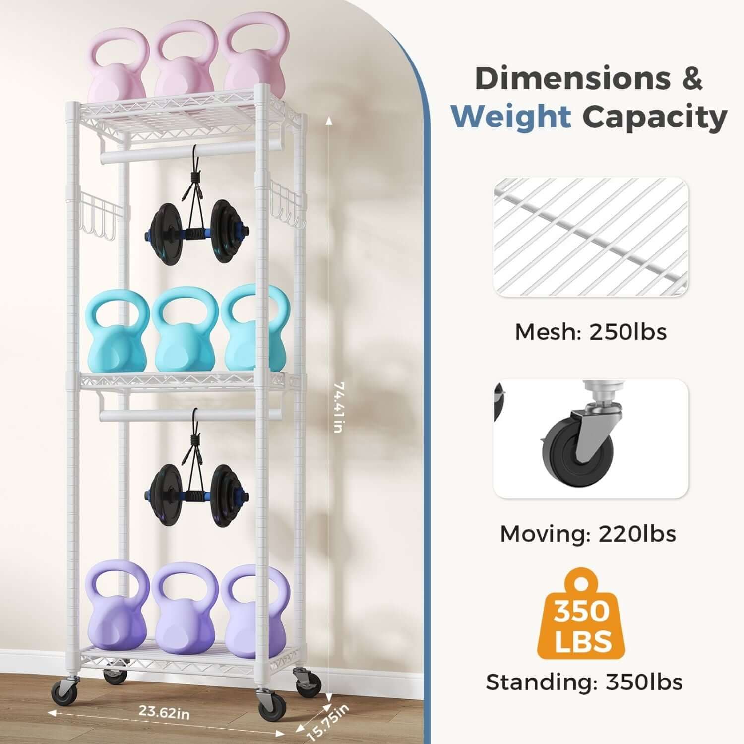 clothes rack with wheels white 35.5 in wide garment rack full load