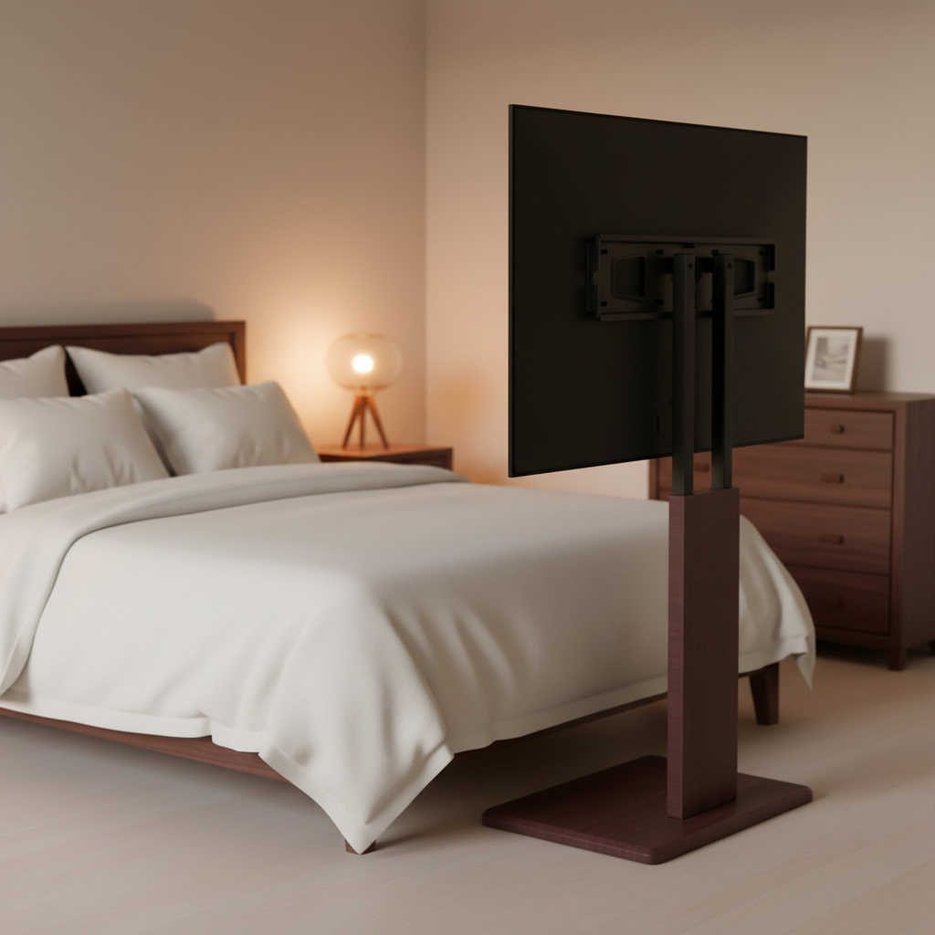 Tabletop TV Stand for 32-70 Inch TVs | Swivel & Height Adjustable