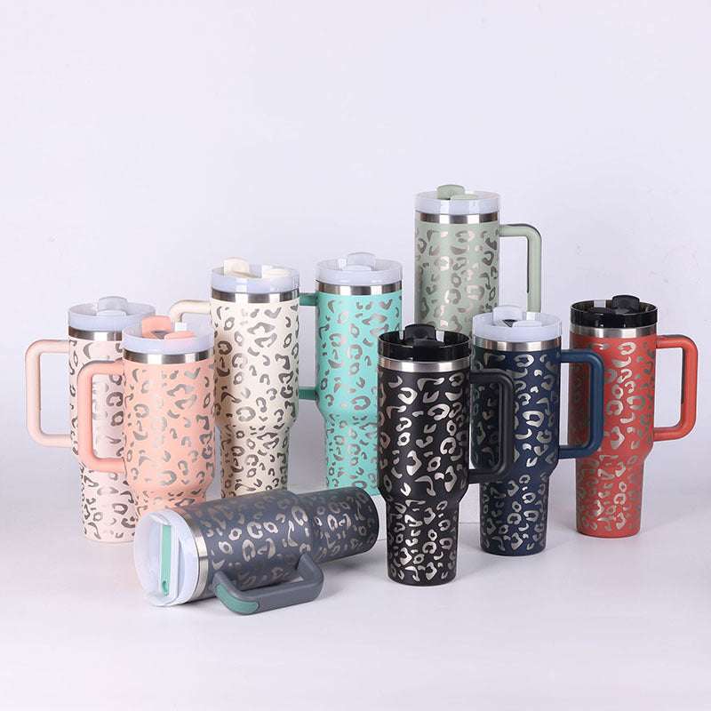 40 oz insulated modern tumbler 40 oz with handle and straw 