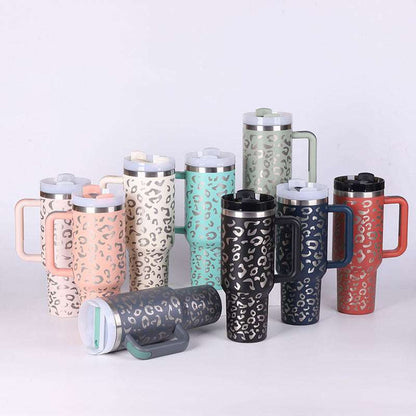 40 oz insulated modern tumbler 40 oz with handle and straw 