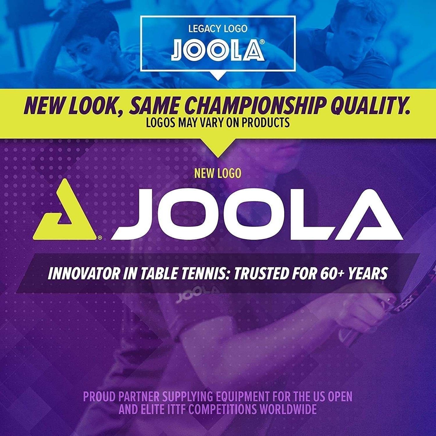 JOOLA Foldable Indoor Ping Pong Table with tournament size, patriotic design, and easy storage for solo and group play