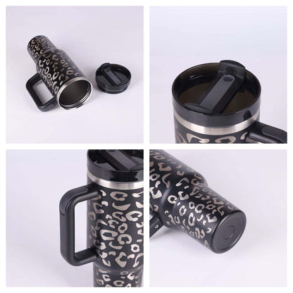 40 oz insulated modern tumbler 40 oz with handle and straw 
