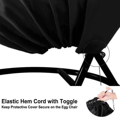 WeatherGuard Egg Chair Cover with Zipper, Only Covers, No Chair