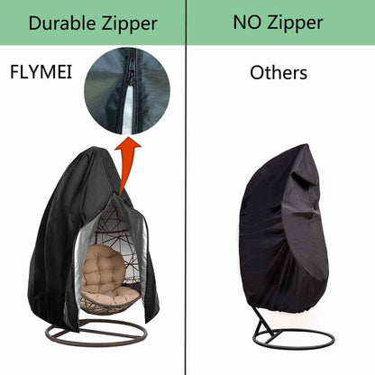 WeatherGuard Egg Chair Cover with Zipper, Only Covers, No Chair